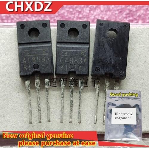 5pairs New and Orginal 2SA1859 2SC4883 A1859A C4883A Y grade TO-220F Boxed copper feet Own inventory Audio pair tube