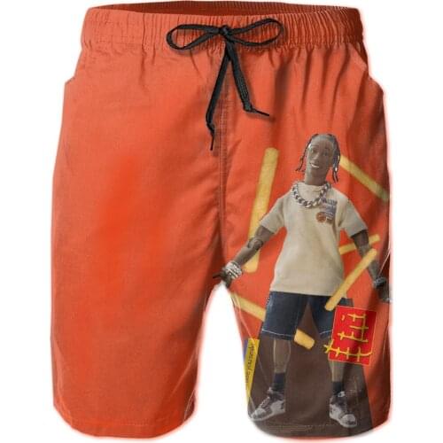 Promo TRAVIS SCOTT MCDONALD S Cactus And PACK Cactus And JACK Anime Causal Breathable Quick Dry Novelty running Male Shorts