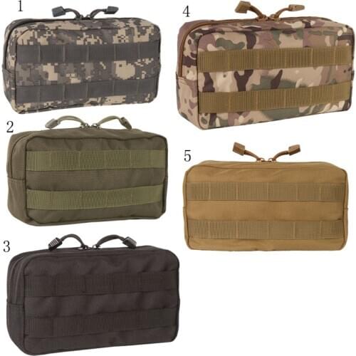 Outdoor Traveling Survive Gear EDC Molle Pouch Military Tool Drop Bag Tactical Airsoft Vest Sundries Camera Magazine Bag