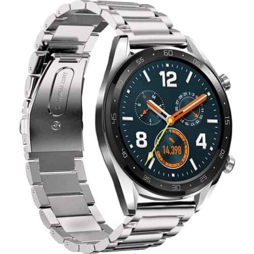 Used for Huawei GT2/GT 2E/Samsung Galaxy Watch 3 22mm adjustable stainless steel strap metal bracelet watch strap detacher