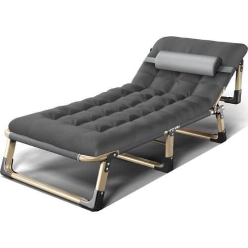Folding bed practical bed lunch break bed escort portable multifunctional marching bed office recliner