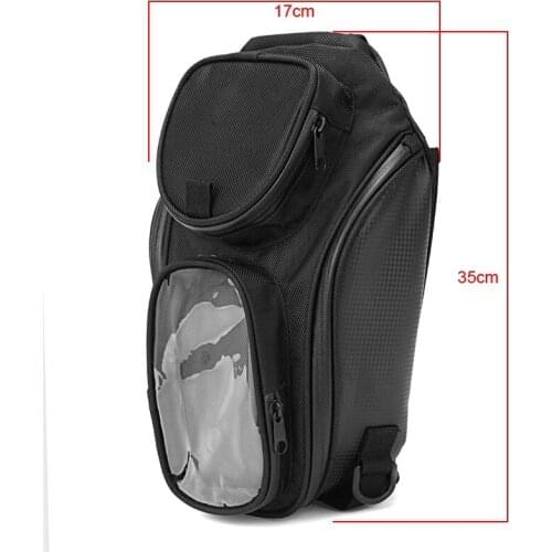 2021 Waterproof Motor Tank Bag Black Oil Fuel Tank Bag Magnetic Motorbike Saddle Bag Single Shoulder Bag Motorcycle Backpack