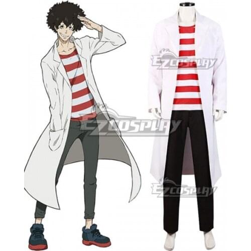 Fire Force Enen No Viktor Licht Adult White Trench T-Shirt Pants Anime Halloween Clothing Suit Cosplay Costume E001