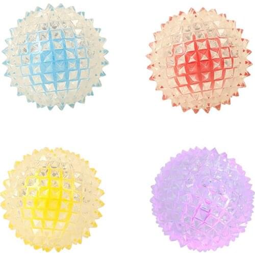 Dorakitten 1pc Bite Resistant Dog Teething Ball Biteproof Interactive Puppy Tooth Cleaning Toy Pet Spike Ball Pet Supplies