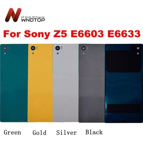 5.2" For SONY Xperia Z5 Back Battery Cover Rear Door Housing Case E6603 E6633 E6653 Replacement For SONY Xperia Z5 Battery Cover