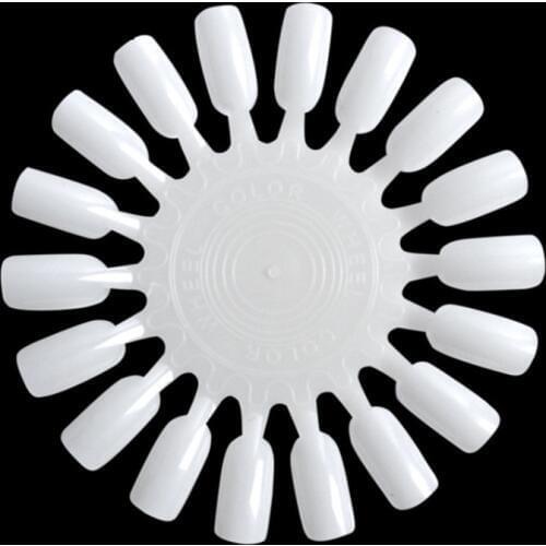 5 pcs Nail Art False Practice Polish Display Nail Board Plate Printer Shower Wheel Acrylic Gel Tips