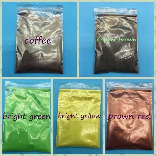 50g mix 5 packs Pearl Powder Coating Dye Ceramic Paint Automotive Soap Arts Crafts Eyeshadow Mica Powder Pigment Acrylic Paint