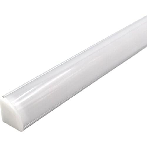 6pcs X 500mm length SMD2835 120led/m triangle milky white led aluminum profile strip light 4w cabinet light 12v LED liner light