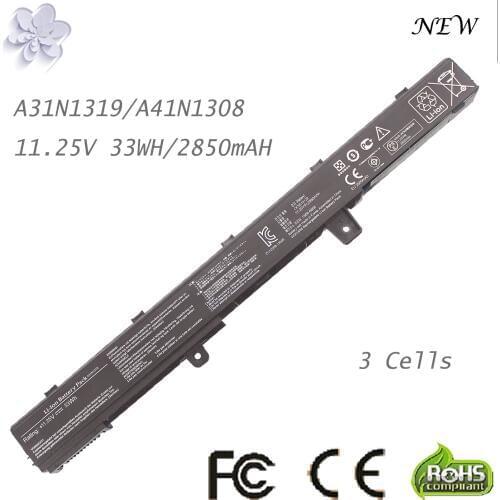 Laptop Battery For ASUS X551M Series A31N1319 A41N1308 X45LI9C YU12008-13007D YU12125-13002 0B110-00250100M