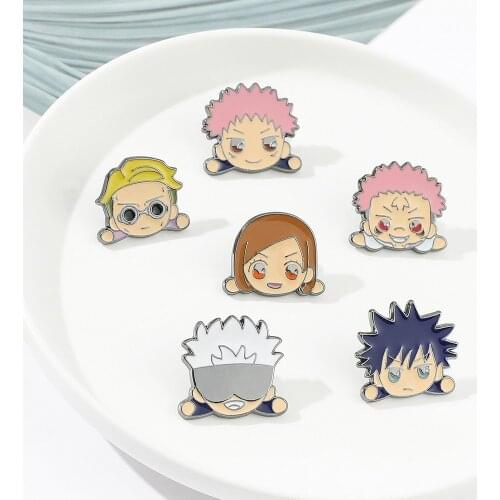 Anime Jujutsu Kaisen Cosplay Cartoon Costume Props Acrylic Badge Pin Brooch