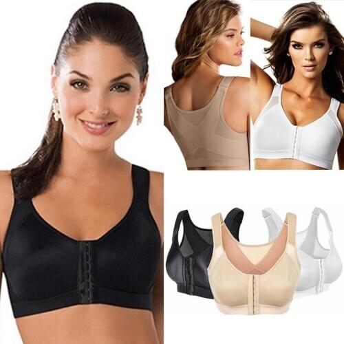 2021 Women Sport Bra Top Posture Corrector Padded Wireless Back Support Lift Up Female Gym Fitness Slim Fit Young Lady Underwear