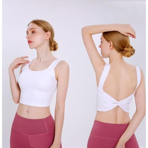 Sexy Back High Impact Gym Yoga Bras Sports Padded Bras Women Push Up breathable Fitness Crop Top Workout Running Sport Brassiere