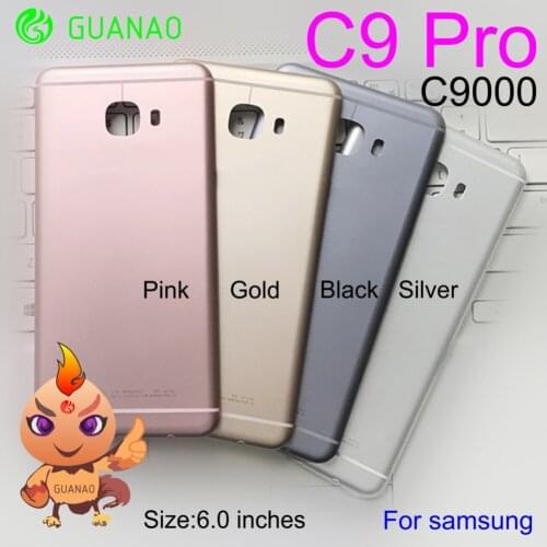 C9Pro C9 Pro C9000 Metallic Material Battery Cover Back Door Housing For Samsung Galaxy C9 Pro C9000 Battery Case back housing