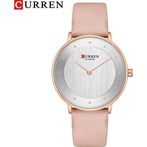 CURREN Women Watches Minimalist Simple Leather Analog Quartz Wrist Watch Ladies Dress Fashion Elegant Clock Relogio Feminino