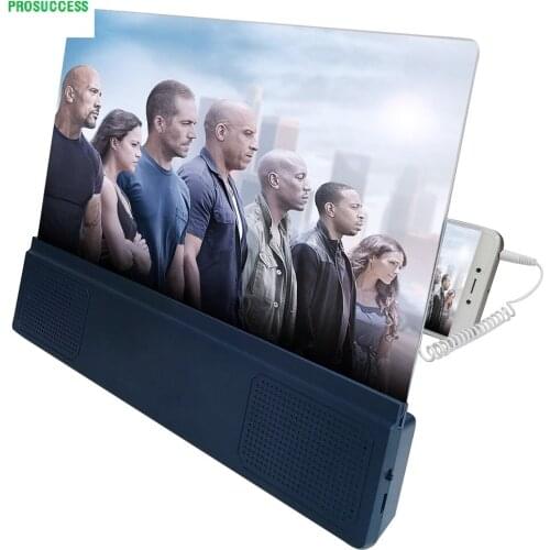 F5 New 12 Inch Mobile Phone Screen Amplifier with Audio Anti-Blue Light Ultra Slear Screen Mobile Phone Magnifier for Smart Phon
