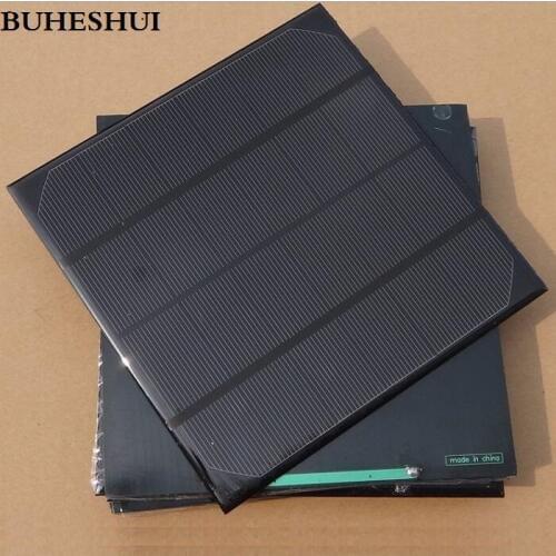 BUHESHUI 6V 4.5W Mini Monocrystalline Solar Cell Battery Panel Charger For Mobile Phone Education Kits High Quality FreeShipping