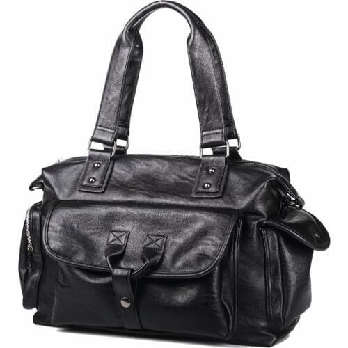 Waterproof men travel duffle Bag male Handbag Shoulder Leather Men Big Messenger Bags hand Luggage Mens Travel weekender Bag