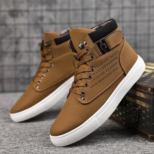 Men Boots Big Size 46 47 2021 Arrival Winter High Quality Comfort Male Sneakers Non-slip Wear Resitant Suede Male Running Shoes