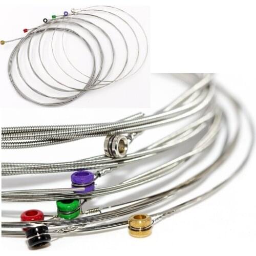 1 set of 6-piece electric guitar strings (.010-.046) for musical instrument guitar parts