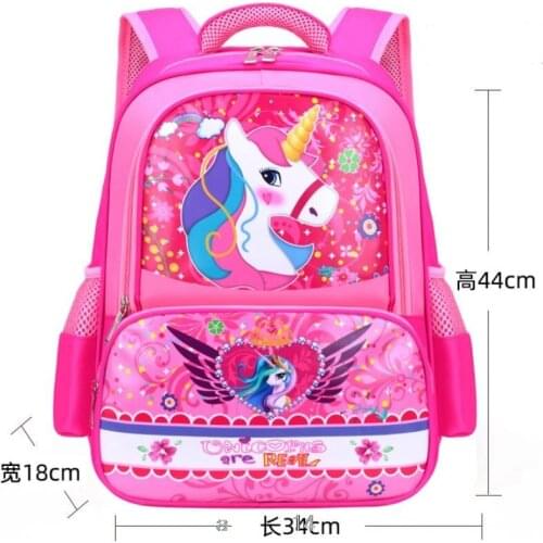 Disney New Childrens School Bag My Little Baby girl pony Primary School Backpack Cartoon Print Cute Kid Backpack Kindergarten