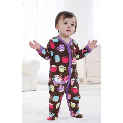 Newest Baby Rompers foot Baby girl clothes jumpsuit velvet Baby Pajamas Romper One-piece Clothes baby boy clothes ropa bebe