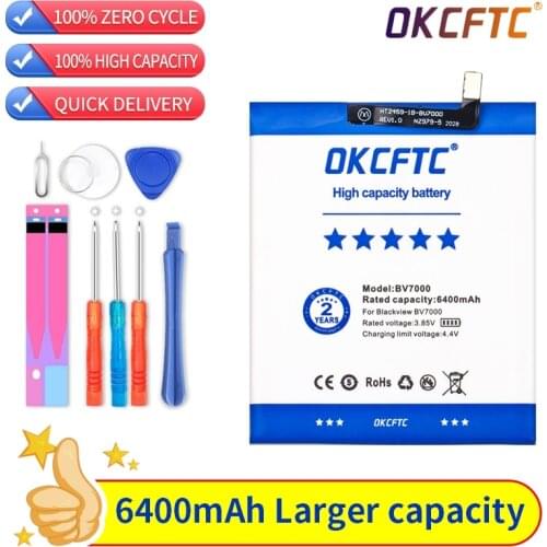 NEW Original 6400mAh BV 7000 Battery For Blackview BV7000 / BV7000 Pro V575868P Phone Latest Production+Home Delivery