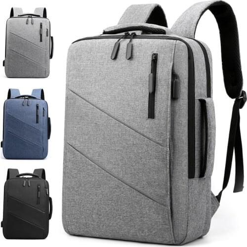 New High Quality Large Capacity 15.6 inch Daily School Backpack Multifunctional USB Charging Man Laptop Backpack for Teenager
