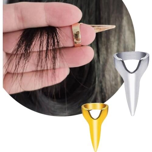 20pcs Hair Selecting Tools Metal Parting Ring Hair Sectioning Comb for Human Hair Braiding Curling Styling Extension