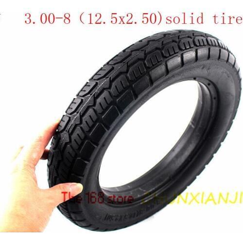 Size 3.00-8(12.5X2.50) Solid Tire Electric Scooter Wheel Tire Electric Tricycle Non-inflatable Solidexplosion-proof Tyre