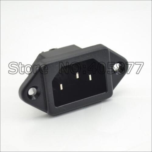 Rhodium plated IEC inlet Mains Power Inlet Socket for commercial