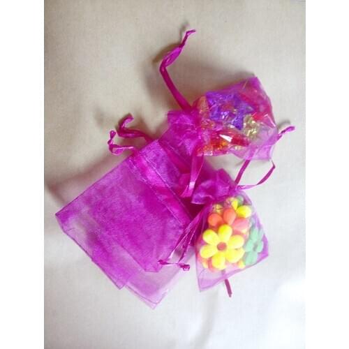 30x40cm 5000pcs/lot Christmas Organza Bags Rose Red Drawstring Bag Pouch For Food/jewelry/candy/wed Gift Bag Small Packaging Bag