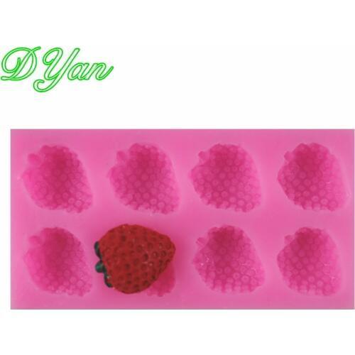 Strawberry Silicone Cake Fondant Mold DIY Sugarcraft Baking & Pastry Tools Kitchen Accessories A1838