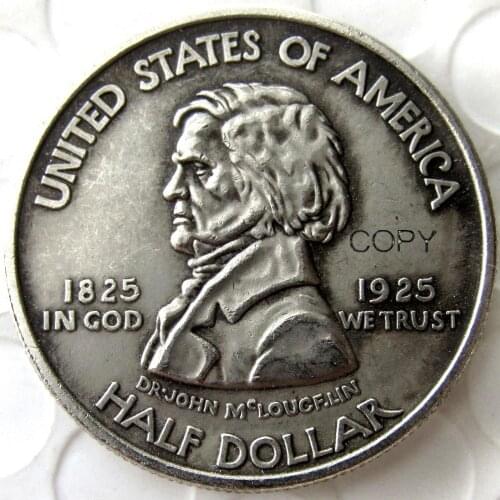 USA 1925 Fort Vancouver Commemorative Half Dollar Copy Coin