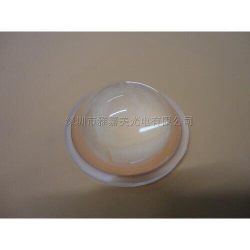 High power LED lens 49.3MM *14.6MM Plastic Plano-convex Lens, optical convex lens,Focusing flashlight lens