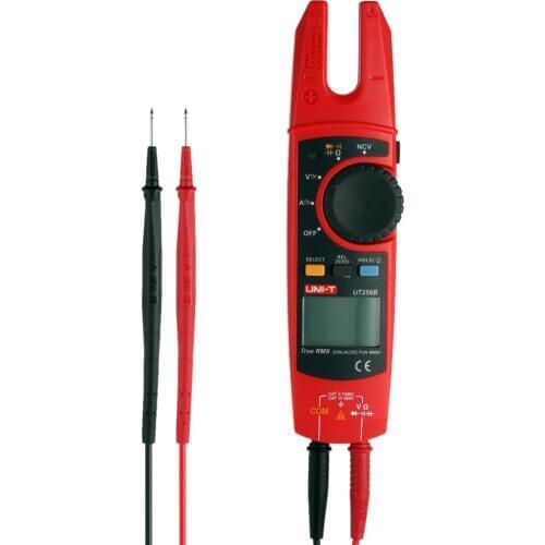 UNI-T UT256B Ture RMS Digital Clamp Fork Meter Multimeter AC/DC Voltage Current Resistance Capacitance NCV Test Backlight