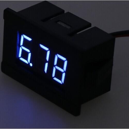 DC 2 Wires 4.5-30V Mini LED Digital Display Voltmeter Volt Voltage Panel Meter