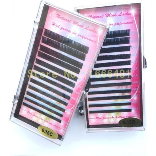 All Size 5 Cases C D Curl Individual Eyelash Extension Artificial Fake False Eyelashes