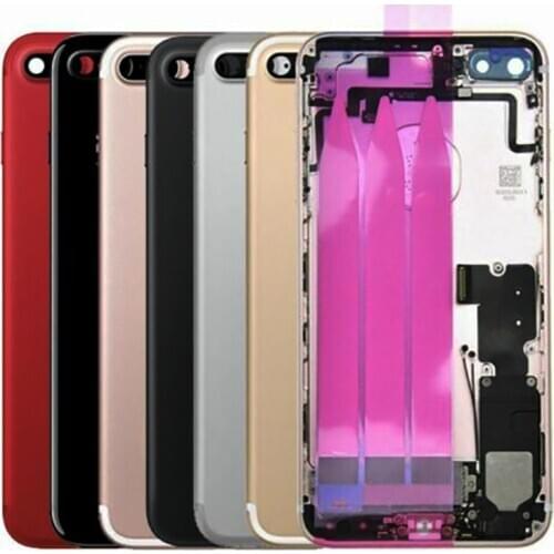 Back Rear Cover Battery Housing Door Chassis Middle Frame For IPhone 7 Plus White Gold Rose Jet And Matte Black