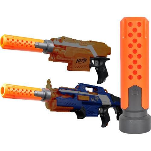1 Pcs Toys Muffler Accessories Modified Front Tube Decoration for Nerf Orange Grey