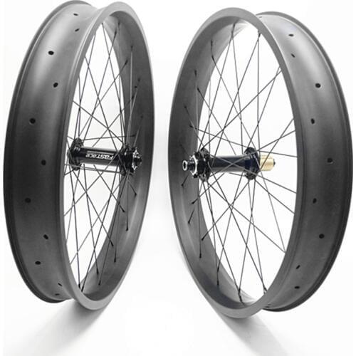 26er carbon fat wheels 100x25mm width fat bike disc tubeless wheels 150 /135x15 190/197x12 tubeless fat wheel hookless rims