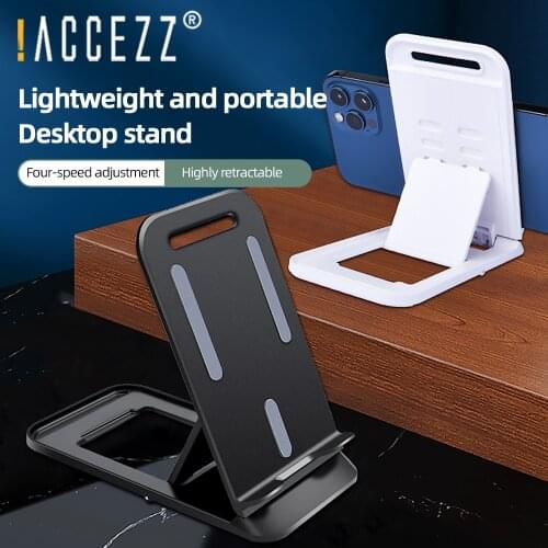 !ACCEZZ Universal Adjustable Mobile Phone Holder Stand Desktop Foldable Table Cell Phone Stand For iPhone Samsung Xiaomi Huawei
