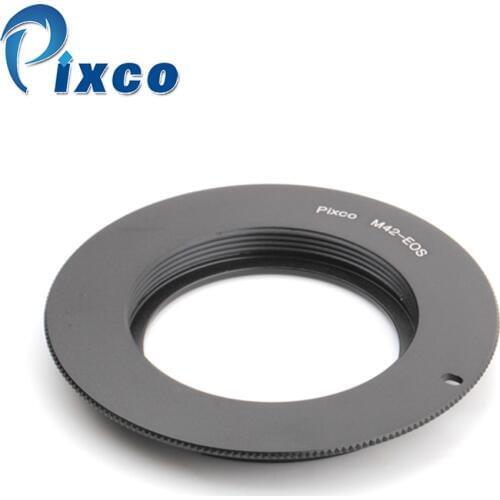 Pixco Lens Adapter M42-for EOS,Adapter ring M42 Lens to Suit for Canon Camera (Black), for Canon EOS DSLR Camera