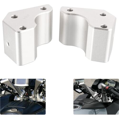 Motorcycle Handlebar Riser Relocation Adapters Aluminum Mounts Extension Kit for Concours 14/GTR1400 2008-2019