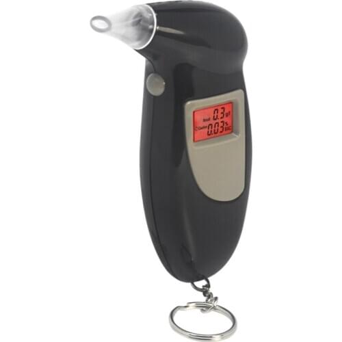 New Digital Breath Alcohol Tester With LCD Display With Audible Alert Safe Driving Alcohol Detector Breathalyzer Quick Response