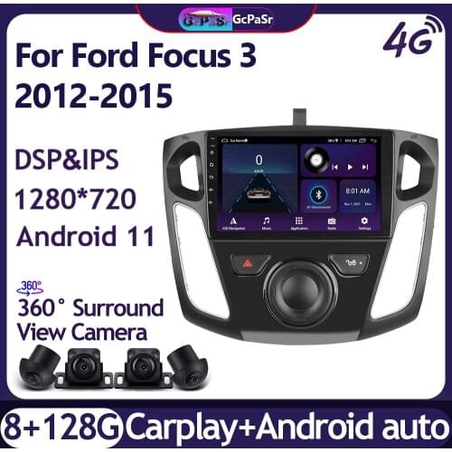 2G +32G 9" 2din Android 9.1 Car Radio Multimedia Video Player for Ford Focus 3 2012 2013 2014 2015 WiFi Bluetooth Car DVD Player