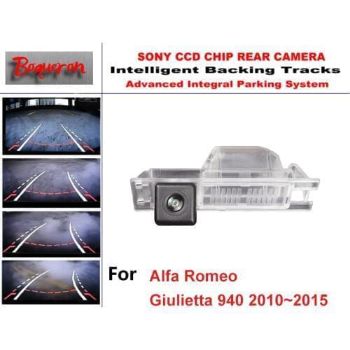 For Alfa Romeo Giulietta 940 2010~2015 CCD Car Backup Parking Camera Intelligent Tracks Dynamic Guidance Rear View Camera