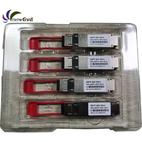 Free shipping QSFP-40G-ER4 Compatible 40GBASE-ER4 QSFP+ 40G 1310nm 30km DOM LC SMF Optical Transceiver Module