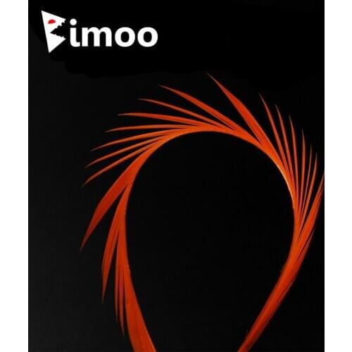 Bimoo 12pcs 12 Color Stripped Goose Biots Feather Fly Tying Material for Nymph Lava Flies Split Tail Wing Case Antennae
