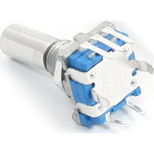 BOFO 3Pcs 6mm D Shaft 18 Position 360 Degree Rotary Encoder w Push Button