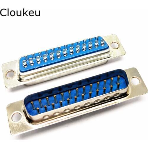 DB25 Pin Male Solder cup connector DB25M serial port adapter 100Pcs